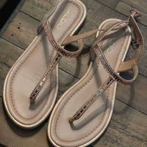 Aldo Rose Gold Sandals